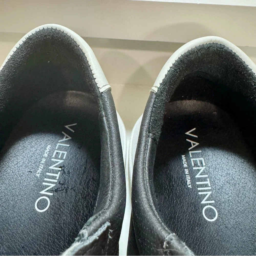 VALENTINO BY MARIO VALENTINO Febo Sauvage Pt. Leather Sneakers Men 7 Women 8.5 - Picture 10 of 16